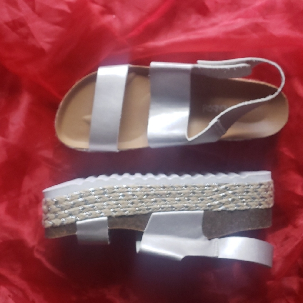 Silver Espadrilles by Dirty Laundry